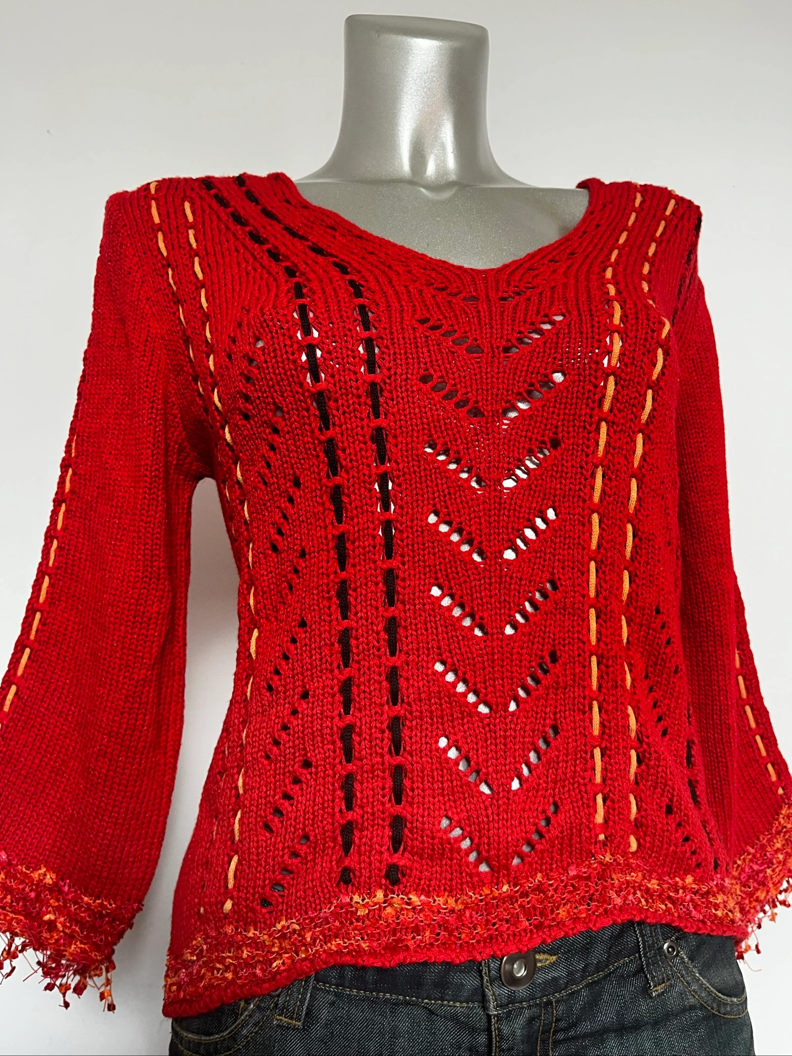 Suéter ajourado Y2K❤️2000s top vintage – photo 4